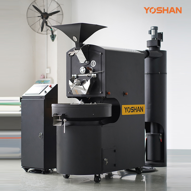 SD-30KG Pro Fully Automatic Coffee Roaster cast iron drum